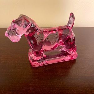 RARE Heisey Scotty Dog by Dalzell Viking Lavender Ice